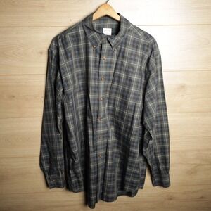 Brooks Brothers Plaid‎ Button Down Shirt Long Sleeve Non Iron Men Size L